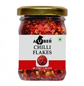 Auber Chilli Flakes   Glass Jar  45 grams